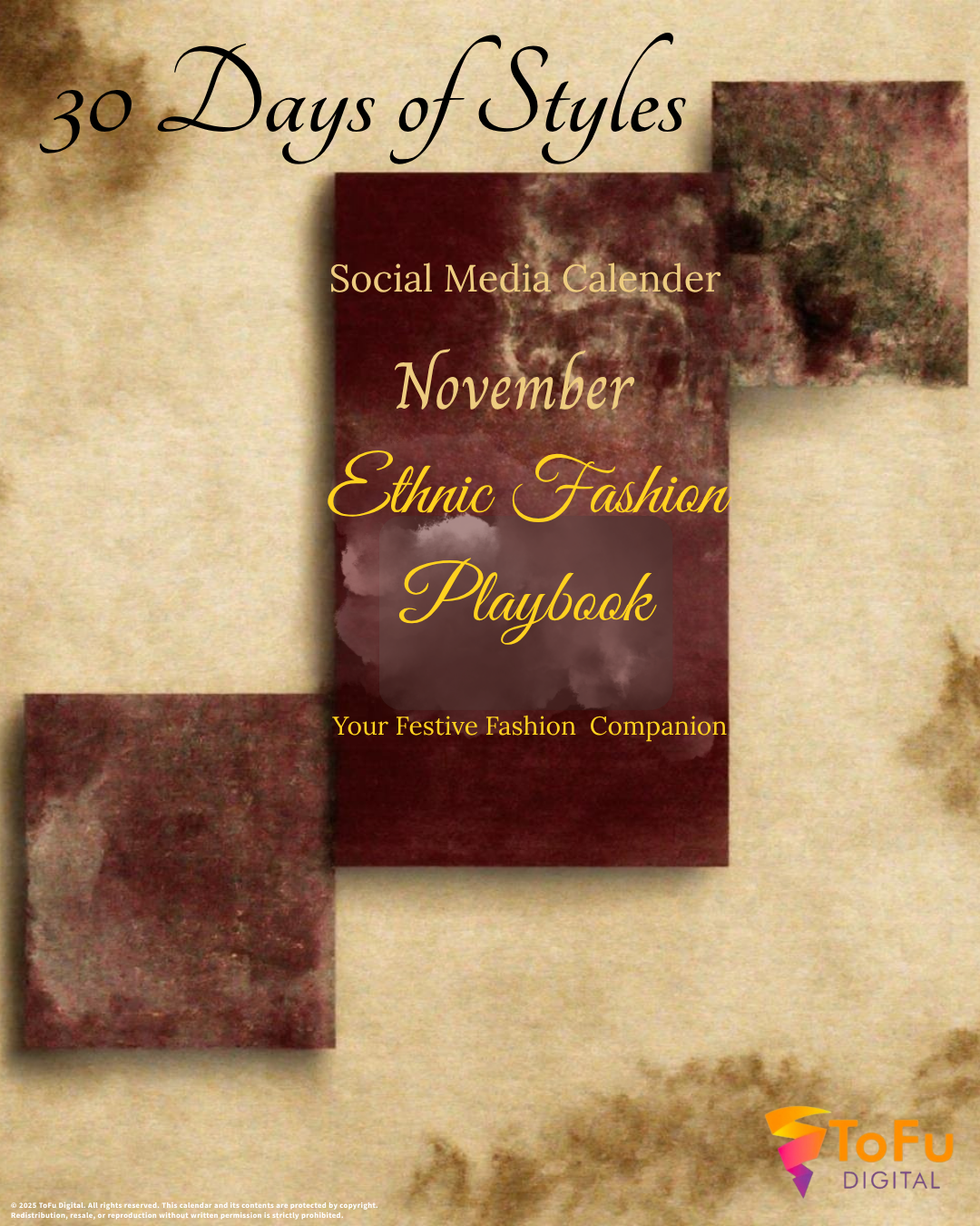 Luxury Clothing Social Media Calendar Kit - November 2025