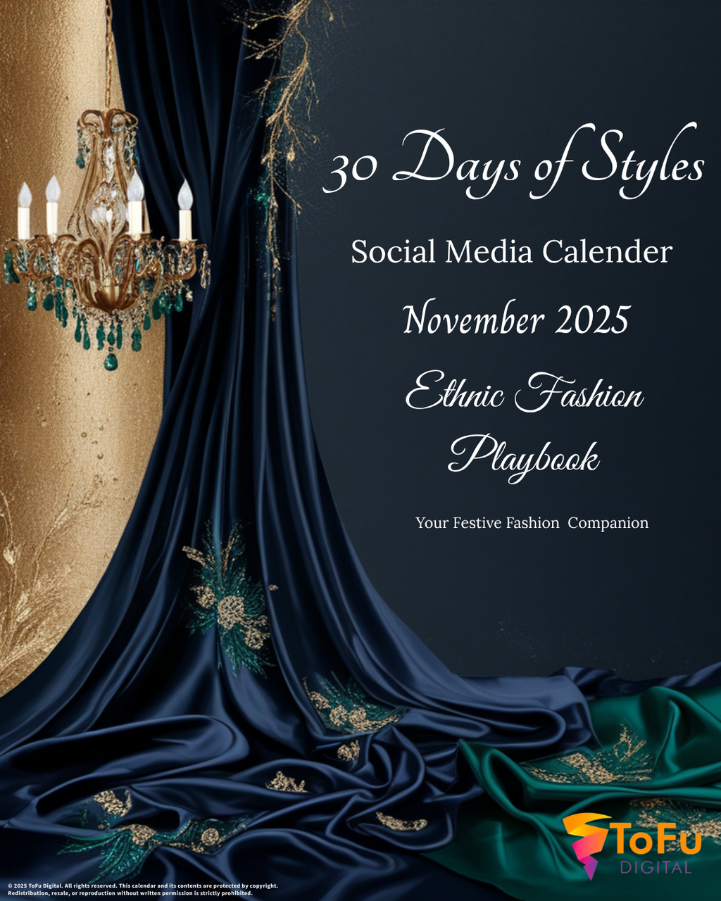 Luxury Clothing Social Media Calendar Kit - November 2025