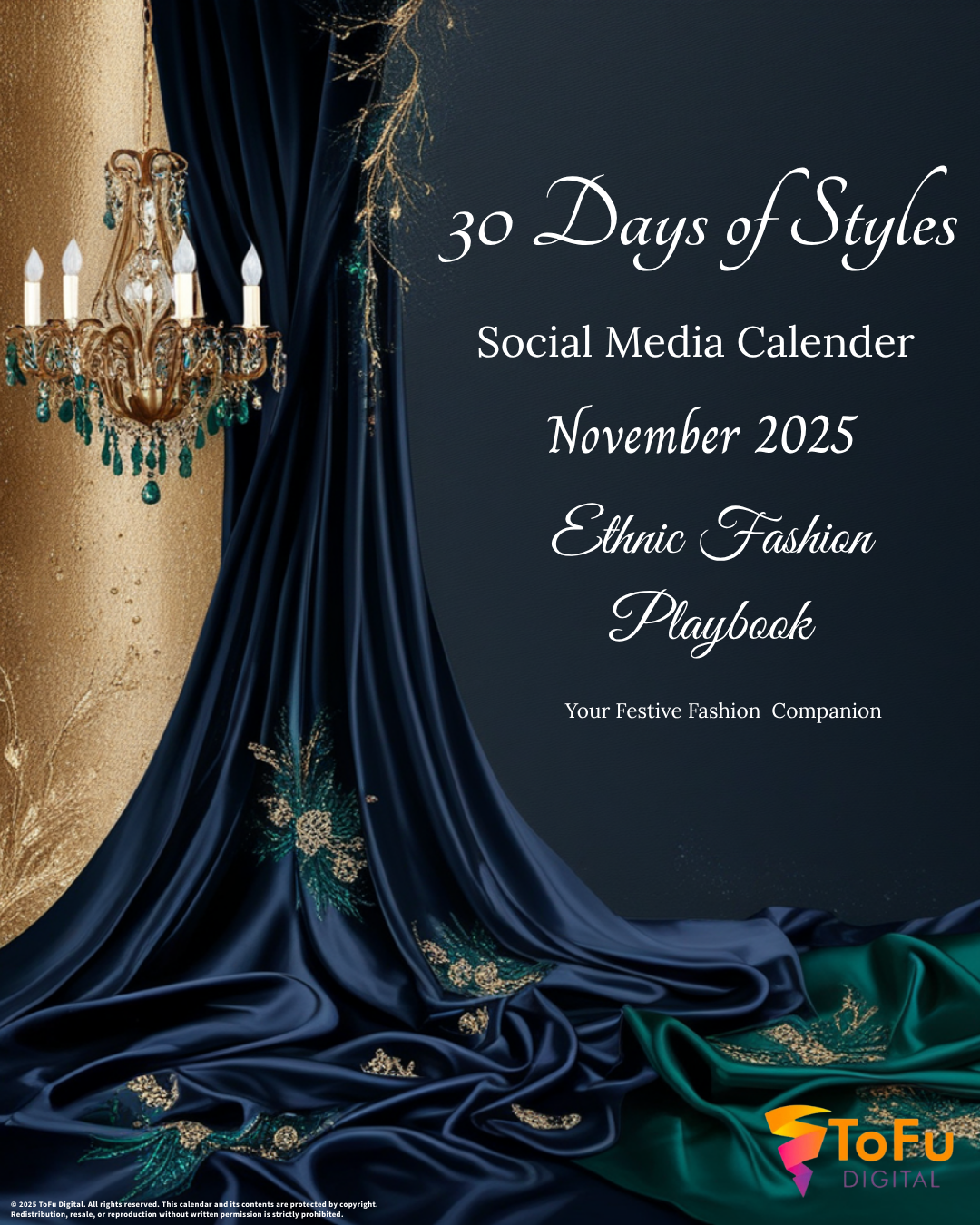 Luxury Clothing Social Media Calendar Kit - November 2025
