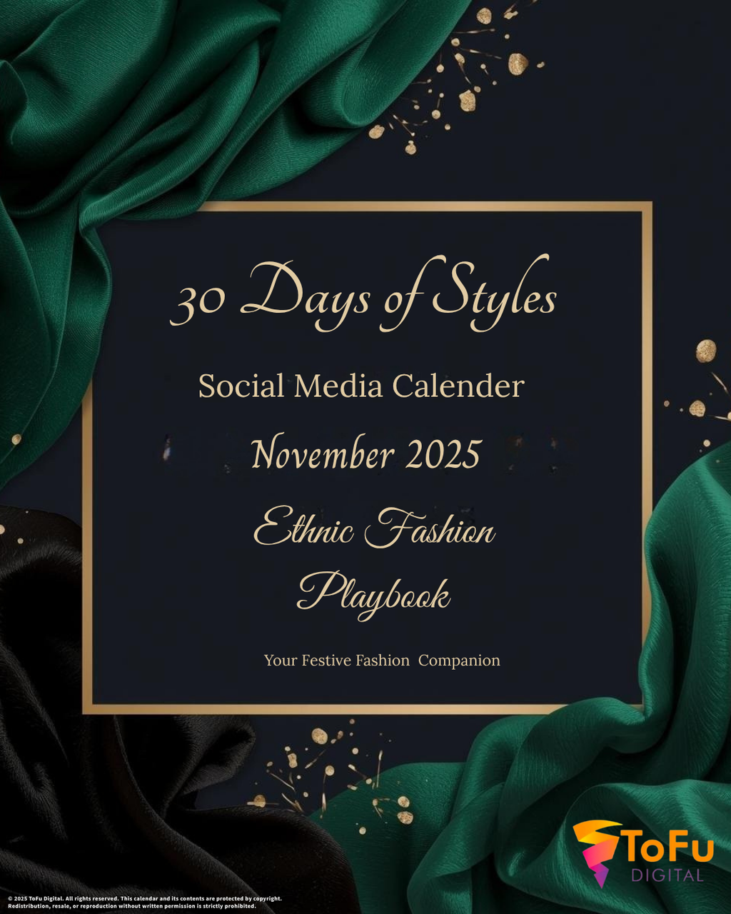 Luxury Clothing Social Media Calendar Kit - November 2025