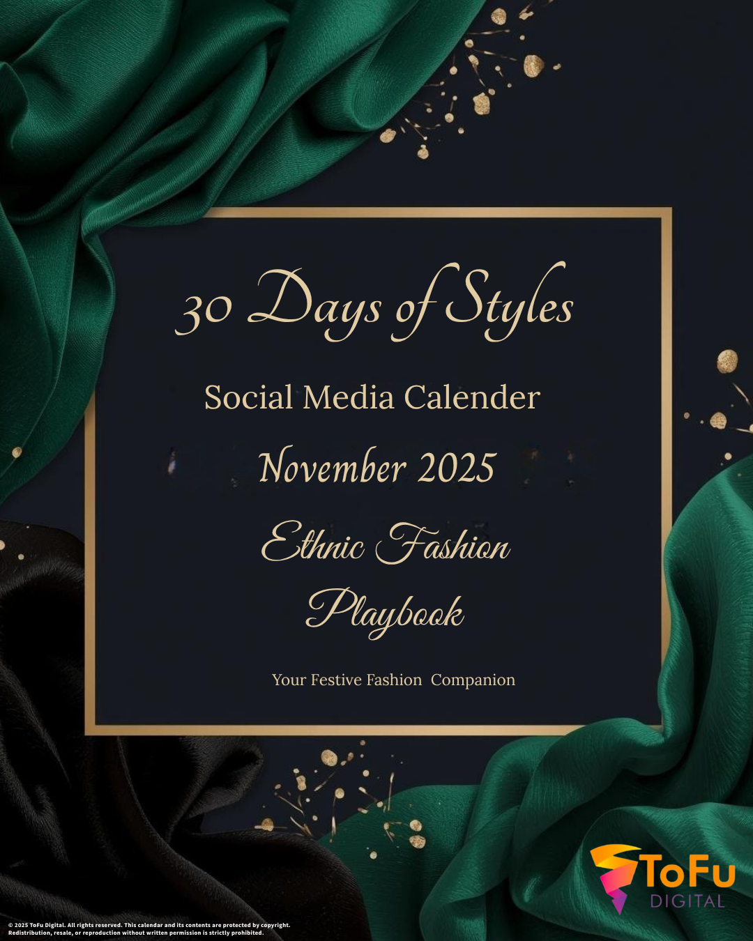Luxury Clothing Social Media Calendar Kit - November 2025