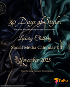 Luxury Clothing Social Media Calendar Kit - November 2025