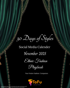 Luxury Clothing Social Media Calendar Kit - November 2025