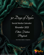 Luxury Clothing Social Media Calendar Kit - November 2025
