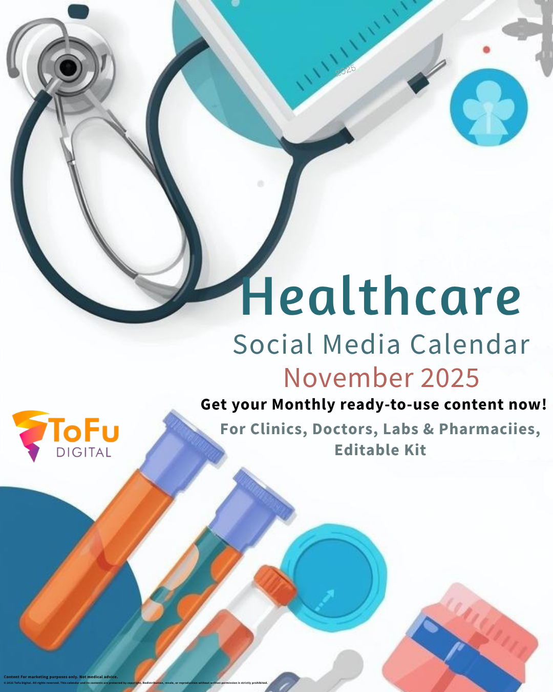 Healthcare Social Media Calendar Kit November 2025
