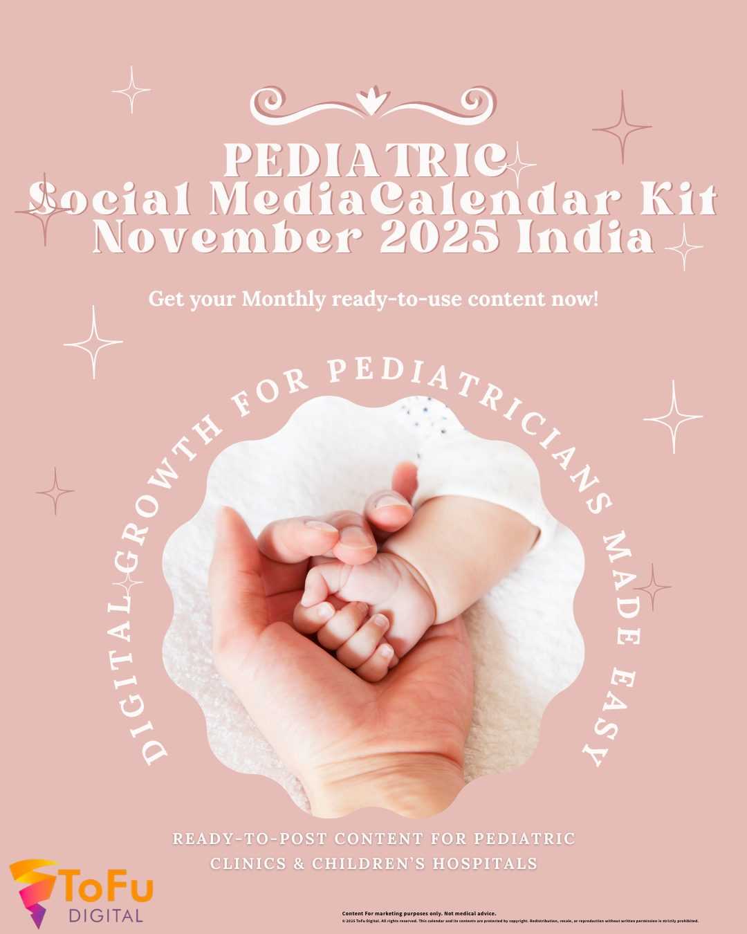 Pediatric - Healthcare Social Media Calendar Kit November 2025