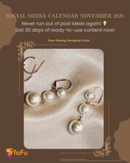 Jewellery Brand Social Media Planner — 30 Days of Posts
