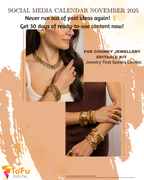 Jewellery Brand Social Media Planner — 30 Days of Posts