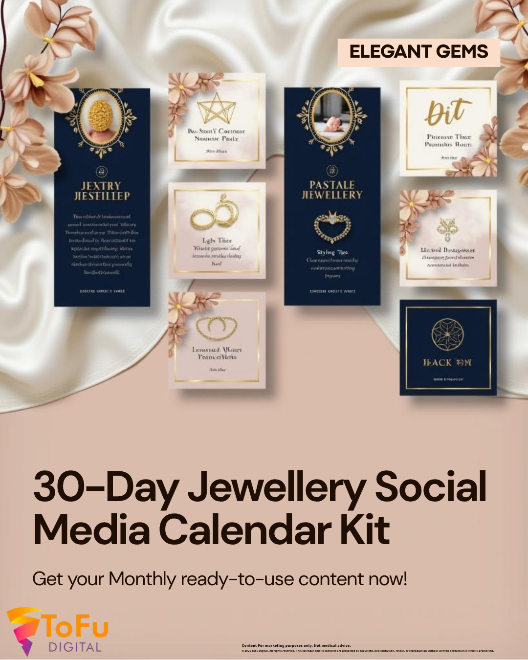 Jewellery Brand Social Media Planner — 30 Days of Posts