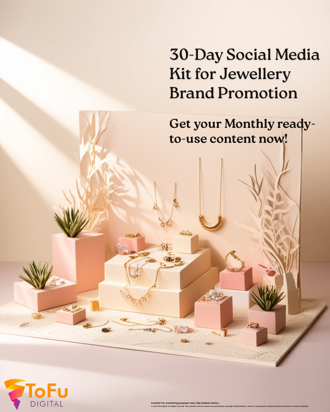 Jewellery Brand Social Media Planner — 30 Days of Posts