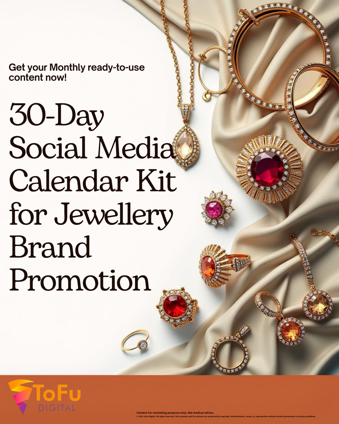 Jewellery Brand Social Media Planner — 30 Days of Posts